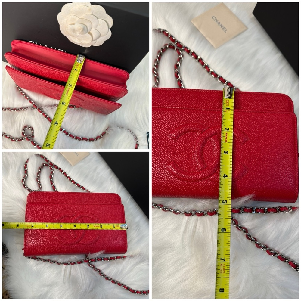 Chanel Caviar Leather Small Flap Bag with Chain - Picture 16 of 17